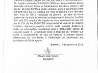 Edital de convoca��o de assembleia geral extraordin�ria 